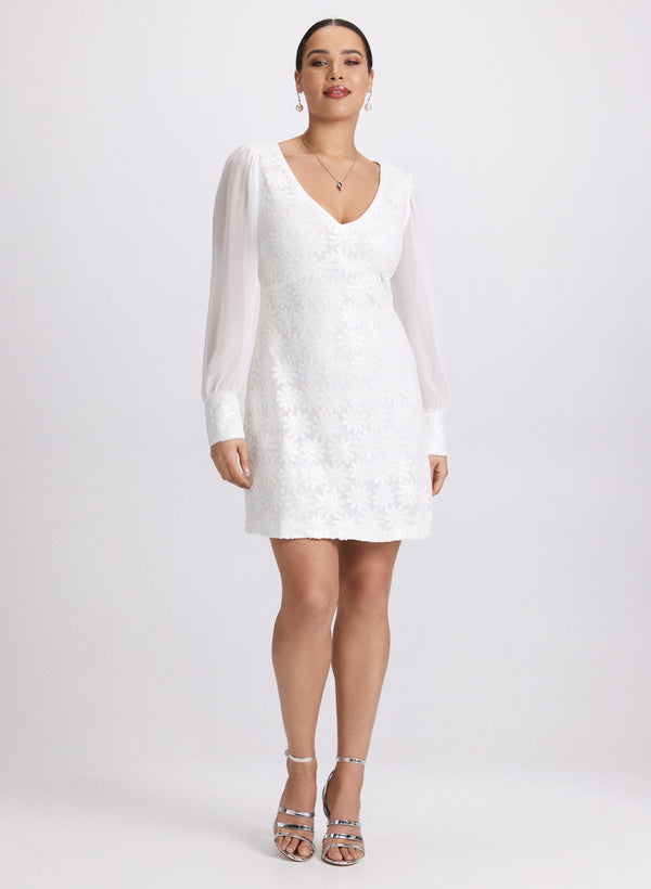 laura Sequined Daisy Dress