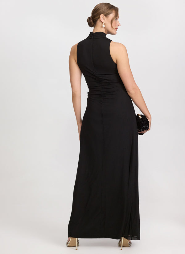 Laura Sequined Floral Applique Dress