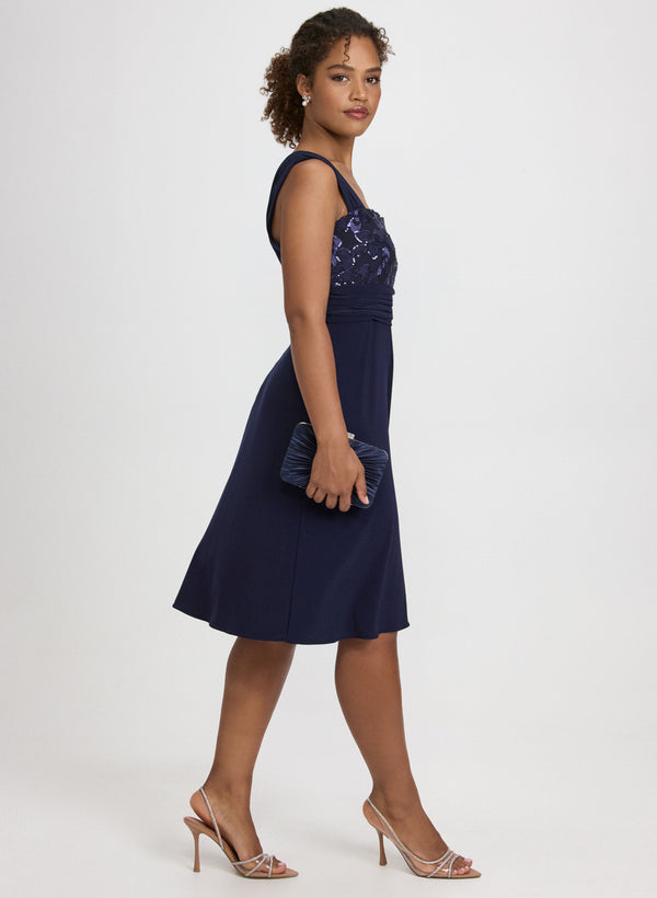 Laura Sequined Floral Jacket & Dress Set