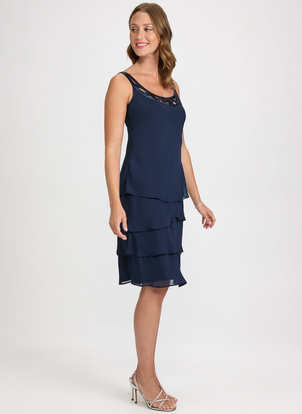 Laura Sequined Jacket & Cut-Out Dress Set