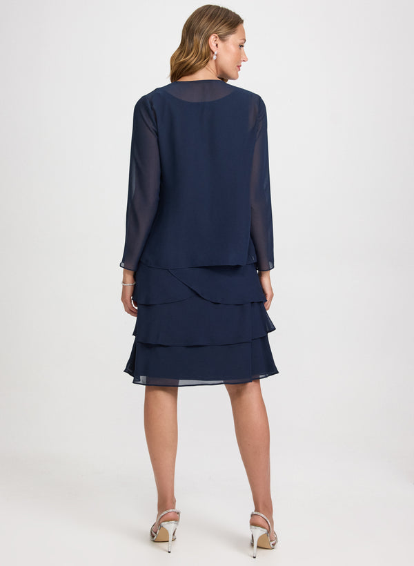 Laura Sequined Jacket & Cut-Out Dress Set