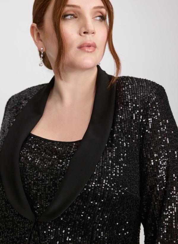 Laura Sequined Jacket Tops & Pants Set
