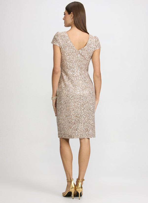 Laura Sequined Lace Dress