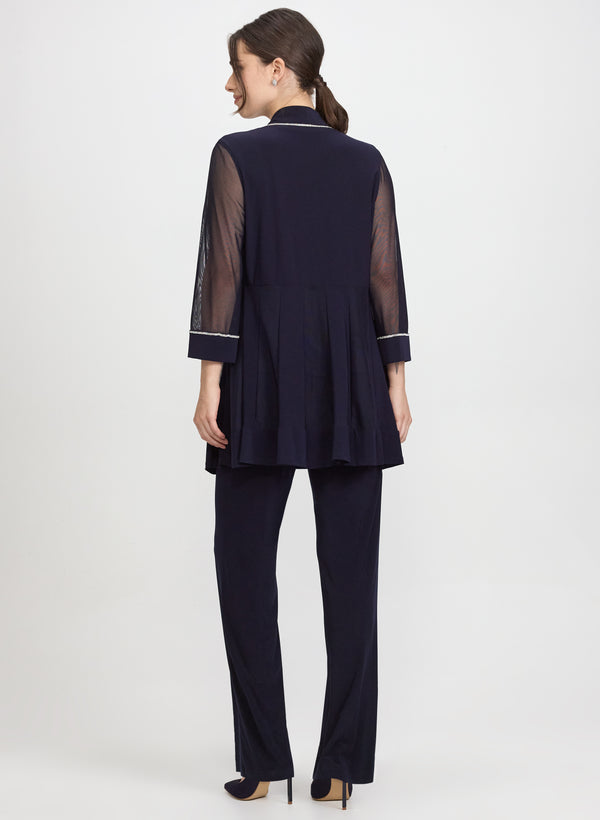 Laura Sequined Trim Jacket Top & Pants Set