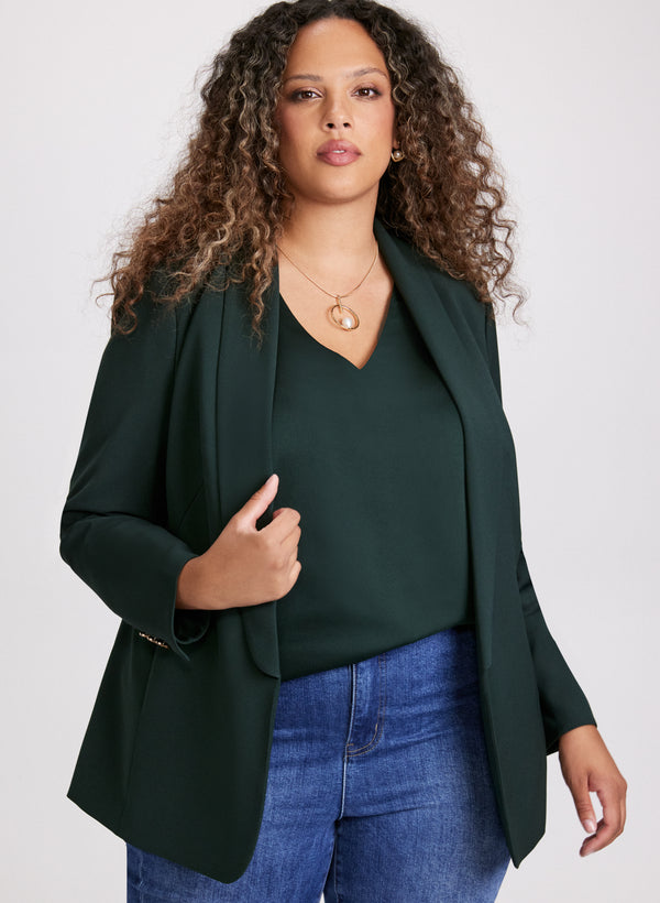 laura Shawl Collar 3/4 Sleeve Jacket