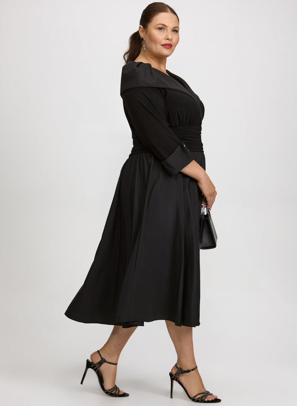 Laura Shawl Collar Dress