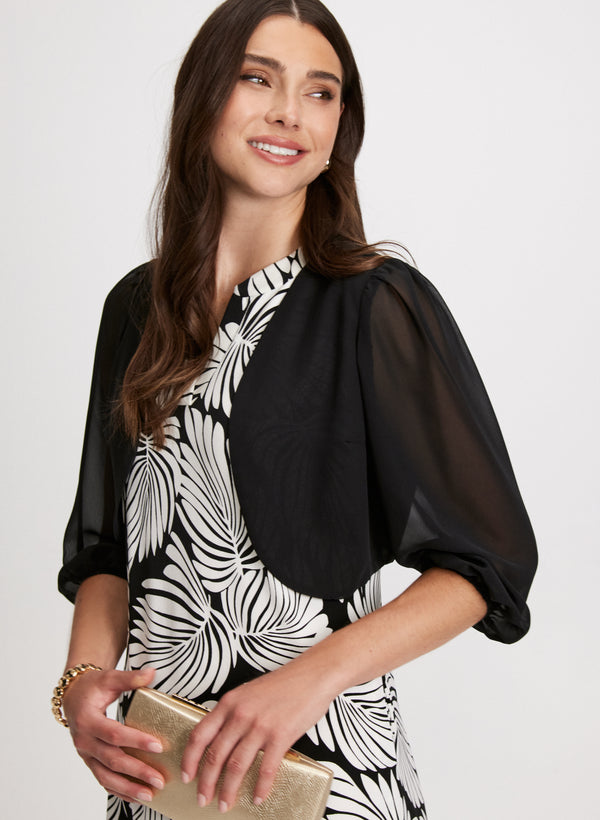 laura Sheer Chiffon Bolero