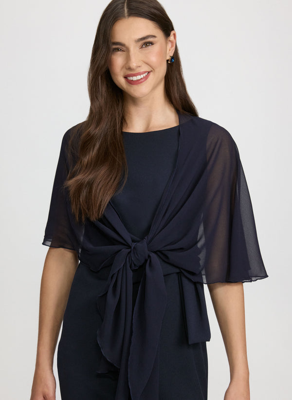 laura Sheer Chiffon Shawl