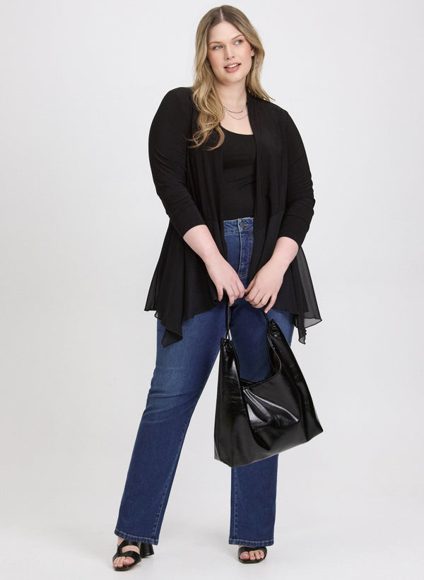 Laura Sheer Open-Front Cover-Up