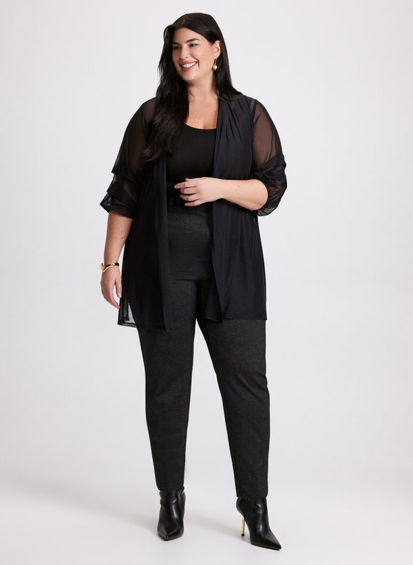 Laura Sheer Pinched Sleeve Cardigan