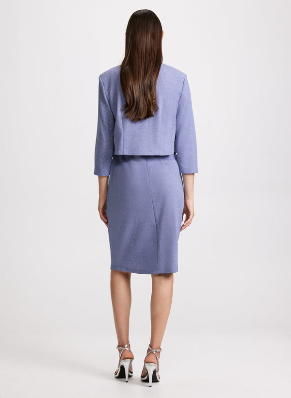 Laura Shimmer Dress & Jacket Set