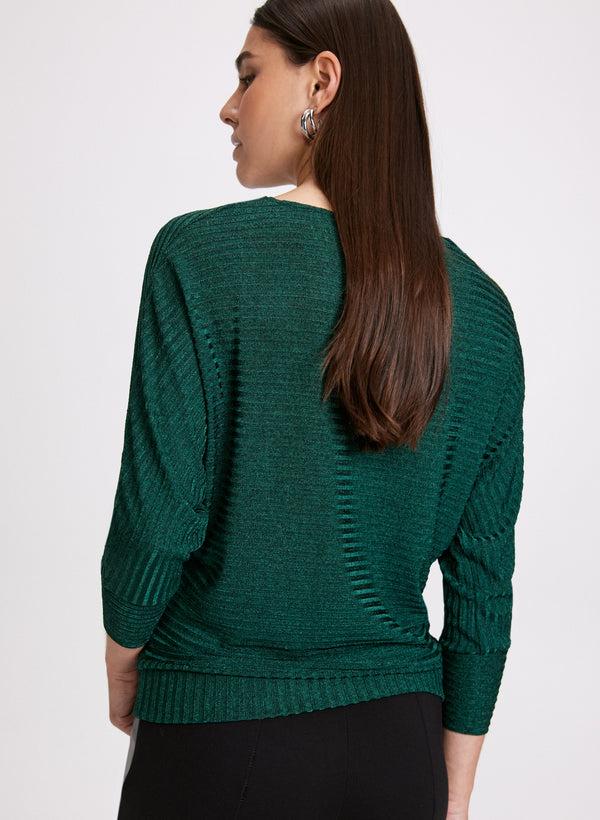 Laura Shimmer Knit Dolman Top