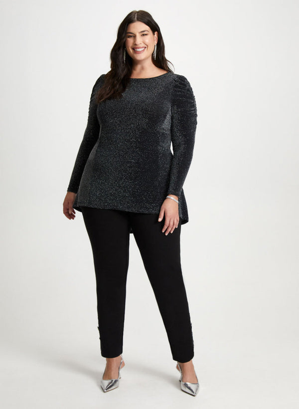 laura Shimmering Tunic & Straight Leg Pants