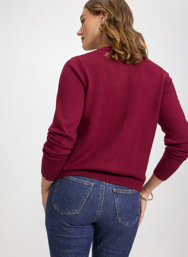 Laura Short Cable Knit Cardigan