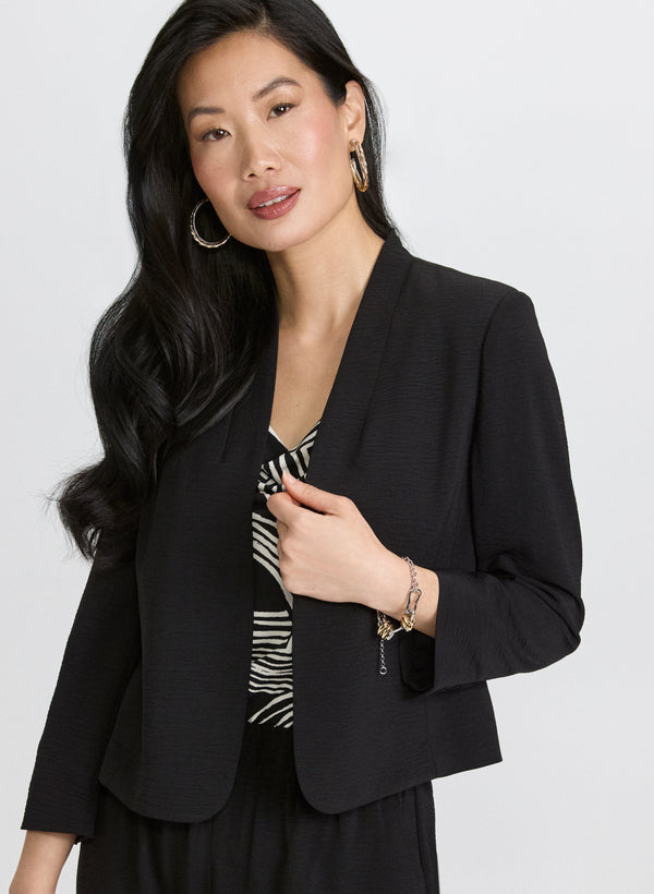 laura Short Collarless Jacket