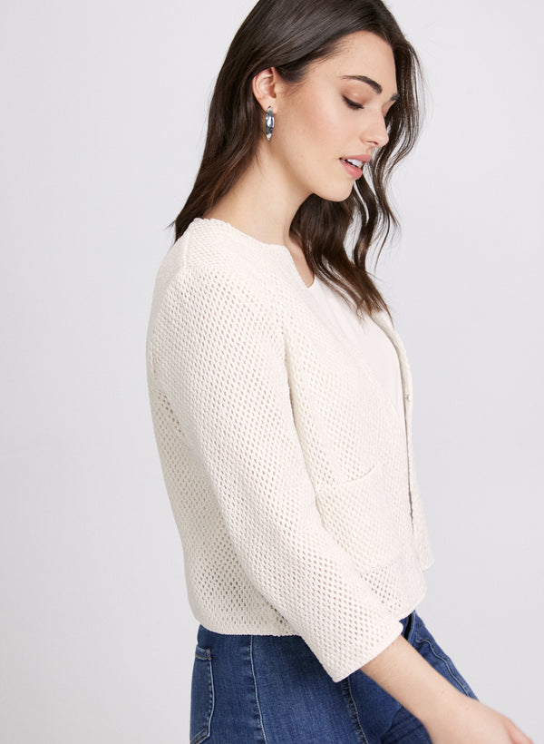 Laura Short Crochet Jacket