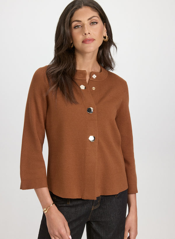 laura Short Knit Cardigan