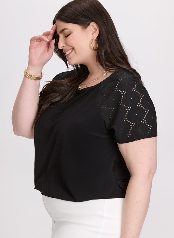 Laura Short Raglan Sleeve Top