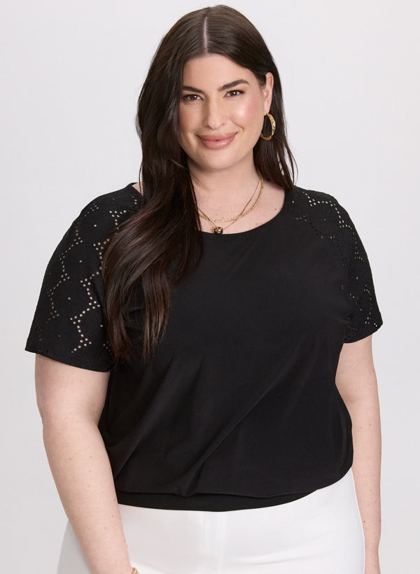 laura Short Raglan Sleeve Top