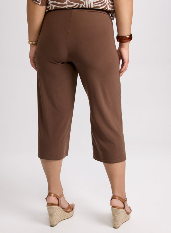 Laura Side Slit Pull-On Capris
