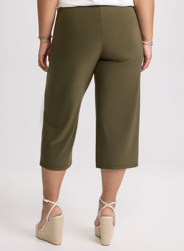 Laura Side Slit Pull-On Capris