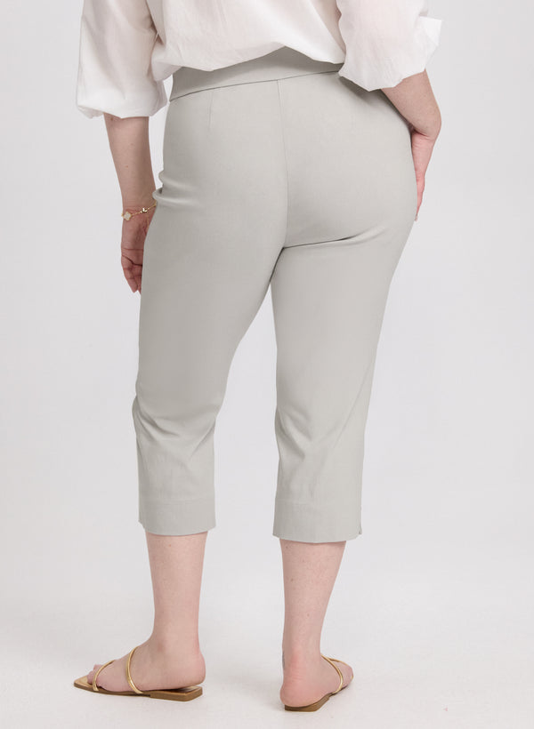 Laura Side Slit Pull-On Capris