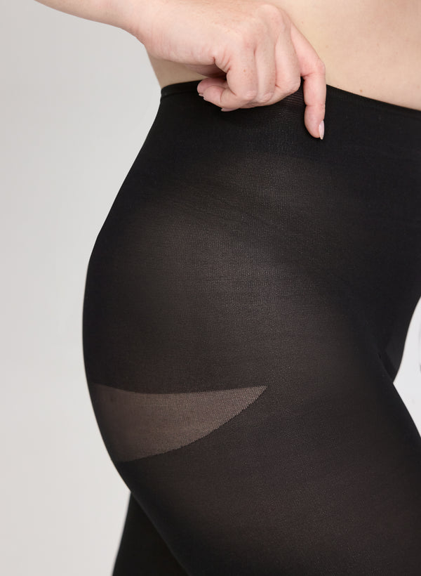 Laura Silks - Opaque Comfort-Top Tights - Plus