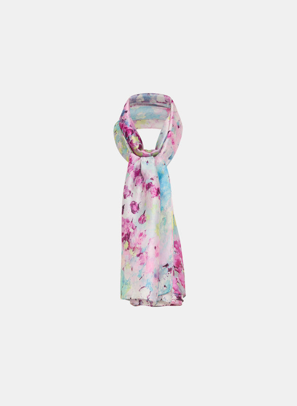 laura Silky Abstract Print Scarf
