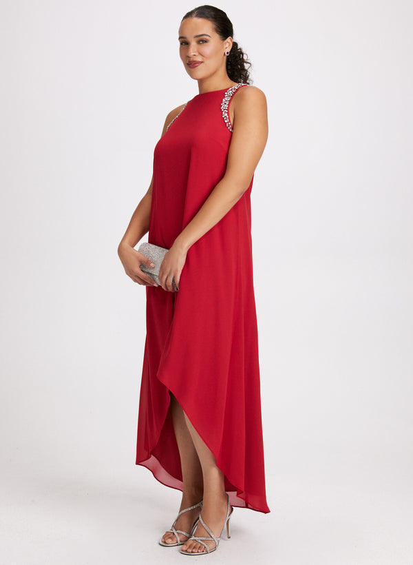 Laura Sleeveless Chiffon Dress