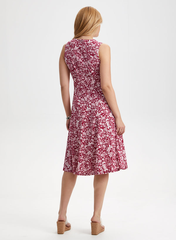 Laura Sleeveless Floral Print Dress