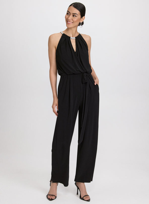 laura Sleeveless Jersey Jumpsuit