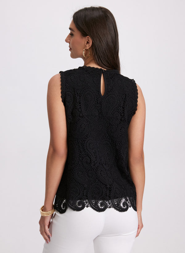 Laura Sleeveless Lace Top