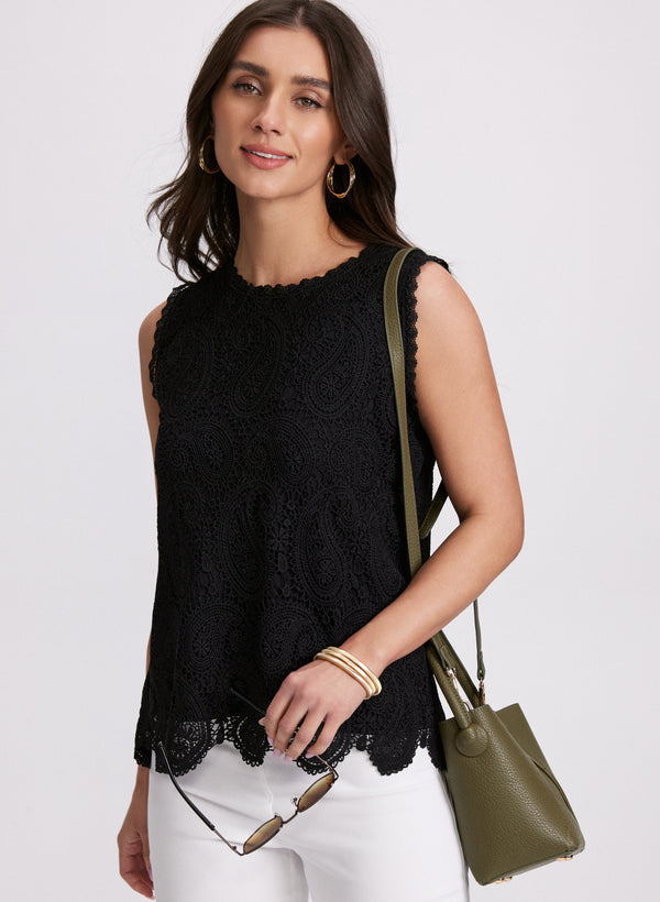 laura Sleeveless Lace Top