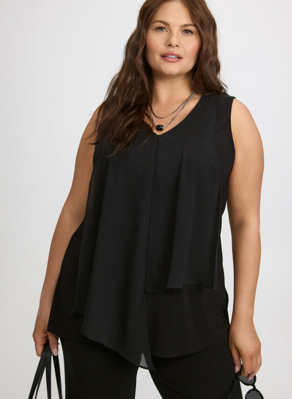 laura Sleeveless Layered Top