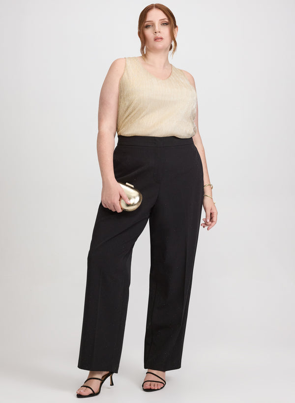 Laura Sleeveless Metallic Top