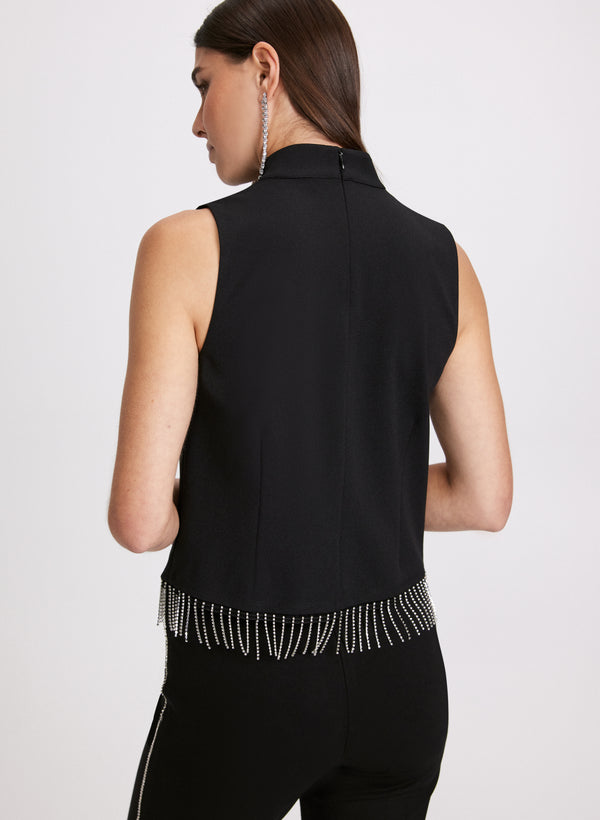 Laura Sleeveless Rhinestone Top