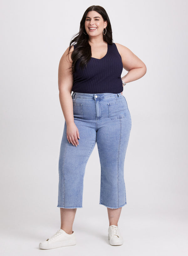 Laura Sleeveless Ribbed Knit Sweater