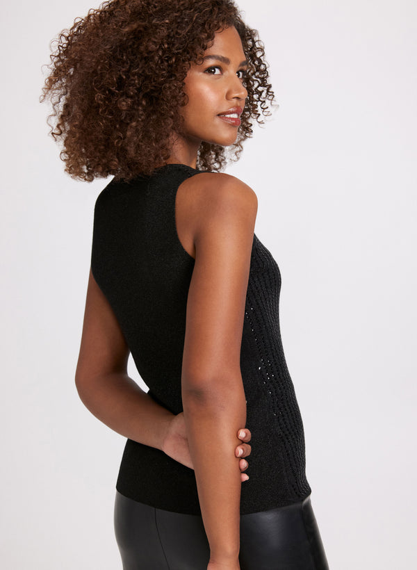 Laura Sleeveless Sequin Top