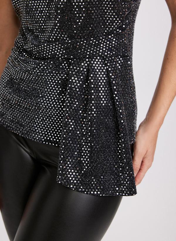 Laura Sleeveless Sequin Top