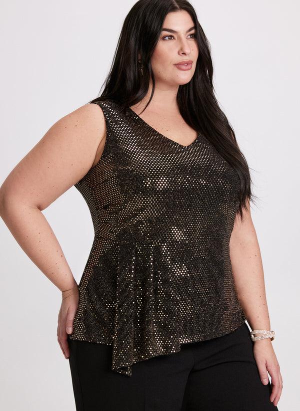 Laura Sleeveless Sequin Top