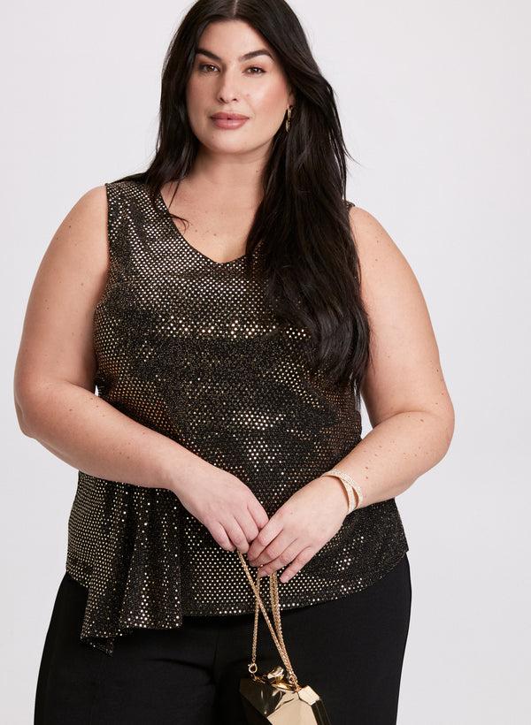 laura Sleeveless Sequin Top