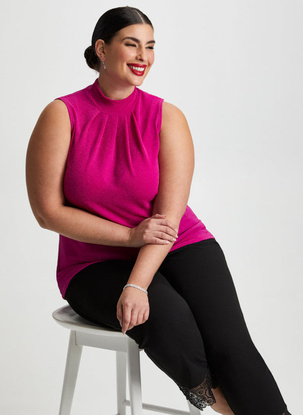 laura Sleeveless Top & Lace Trim Pants