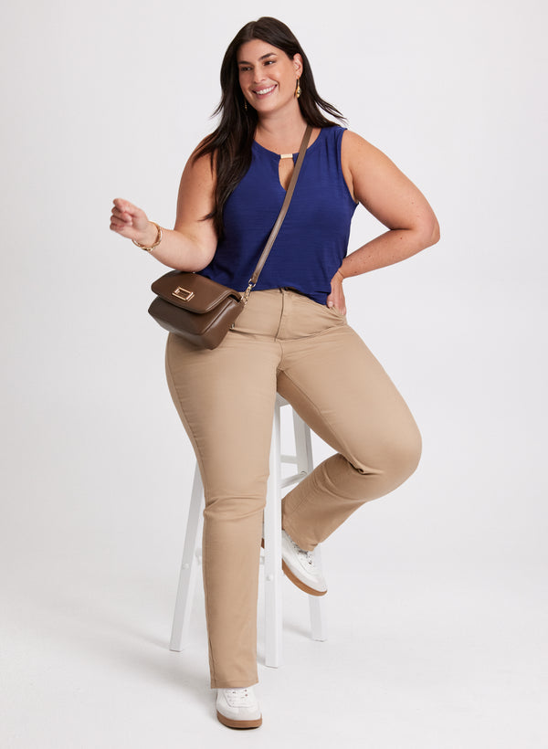 laura Sleeveless Top & Slim Leg Jeans