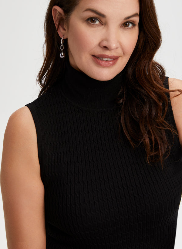Laura Sleeveless Turtleneck Sweater
