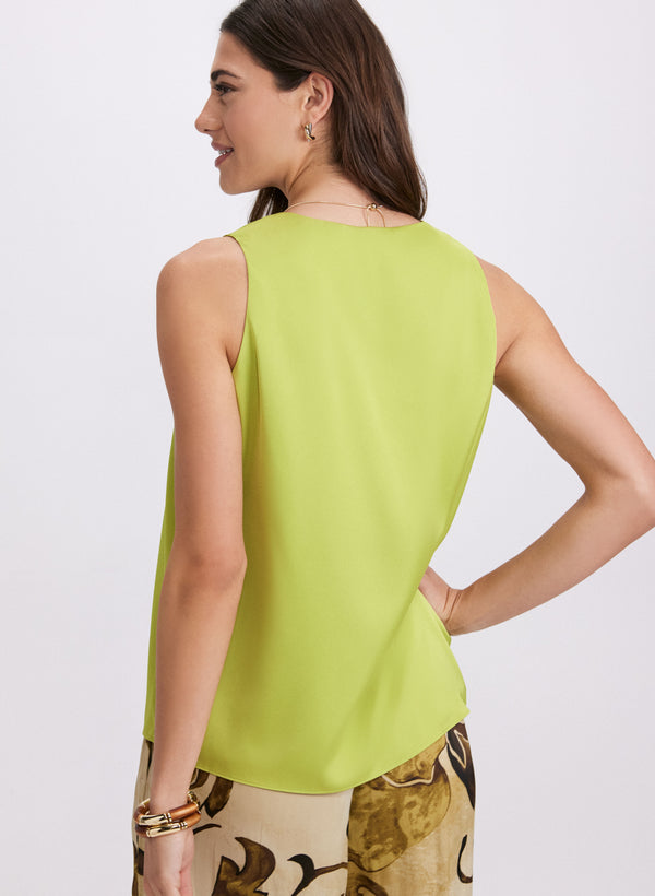 Laura Sleeveless V-Neck Blouse