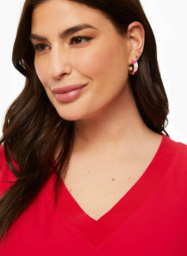 Laura Sleeveless V-Neck Blouse