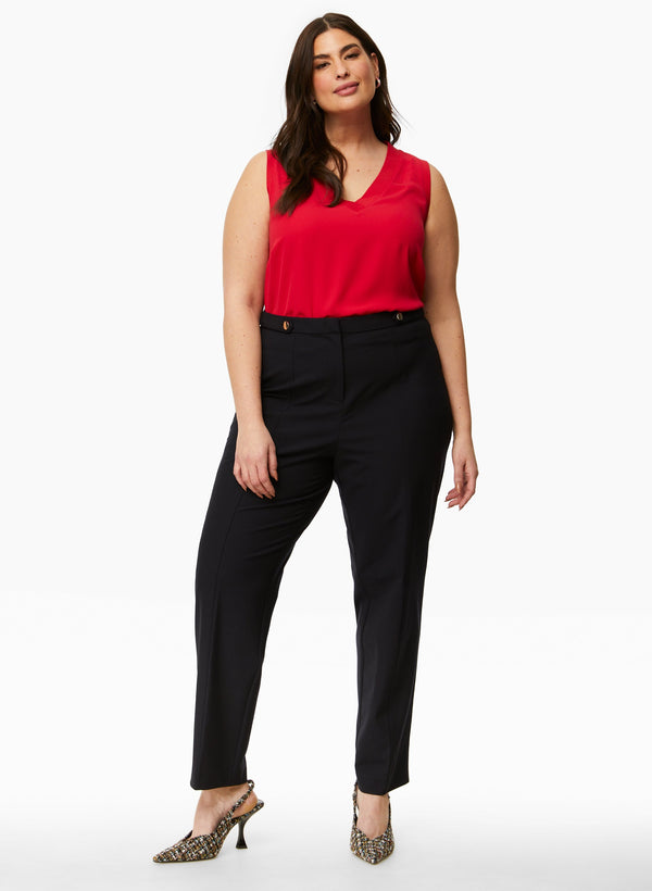 Laura Sleeveless V-Neck Blouse