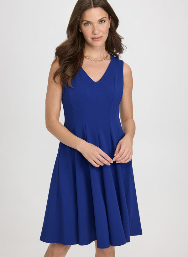 Laura Sleeveless V-Neck Dress