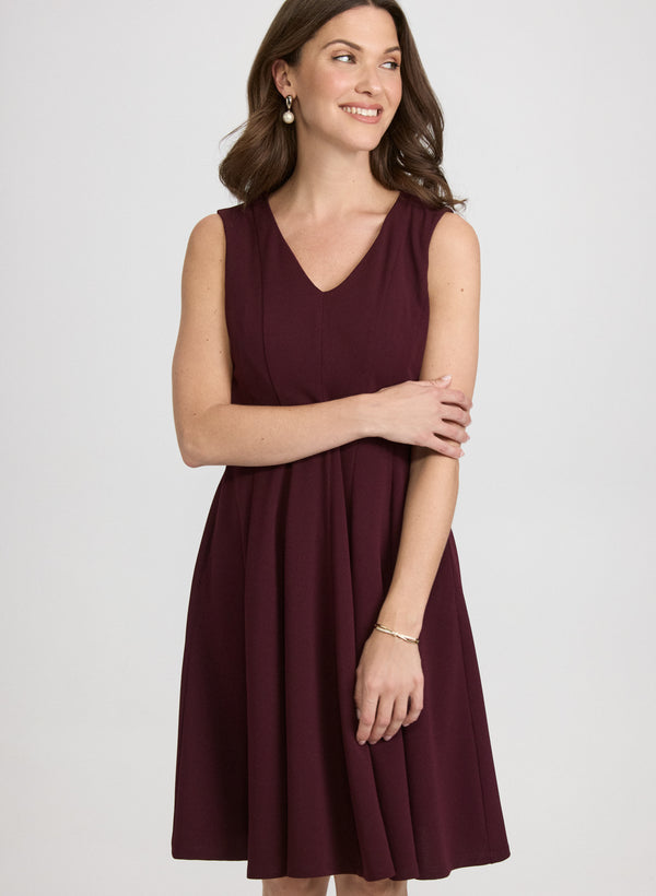 Laura Sleeveless V-Neck Dress
