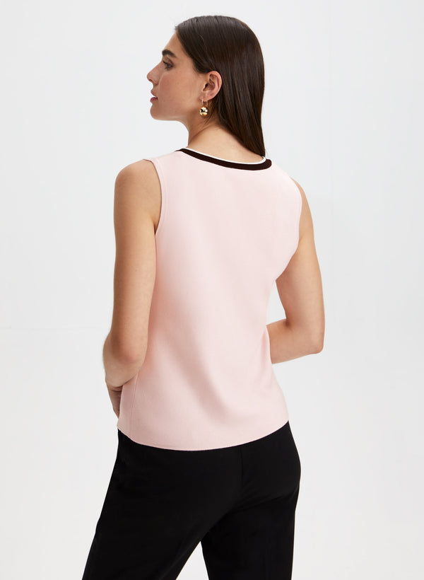 Laura Sleeveless V-Neck Sweater